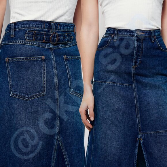 NWOT Free People Leann Patchwork Maxi Skirt Sz 27 - Picture 6 of 16